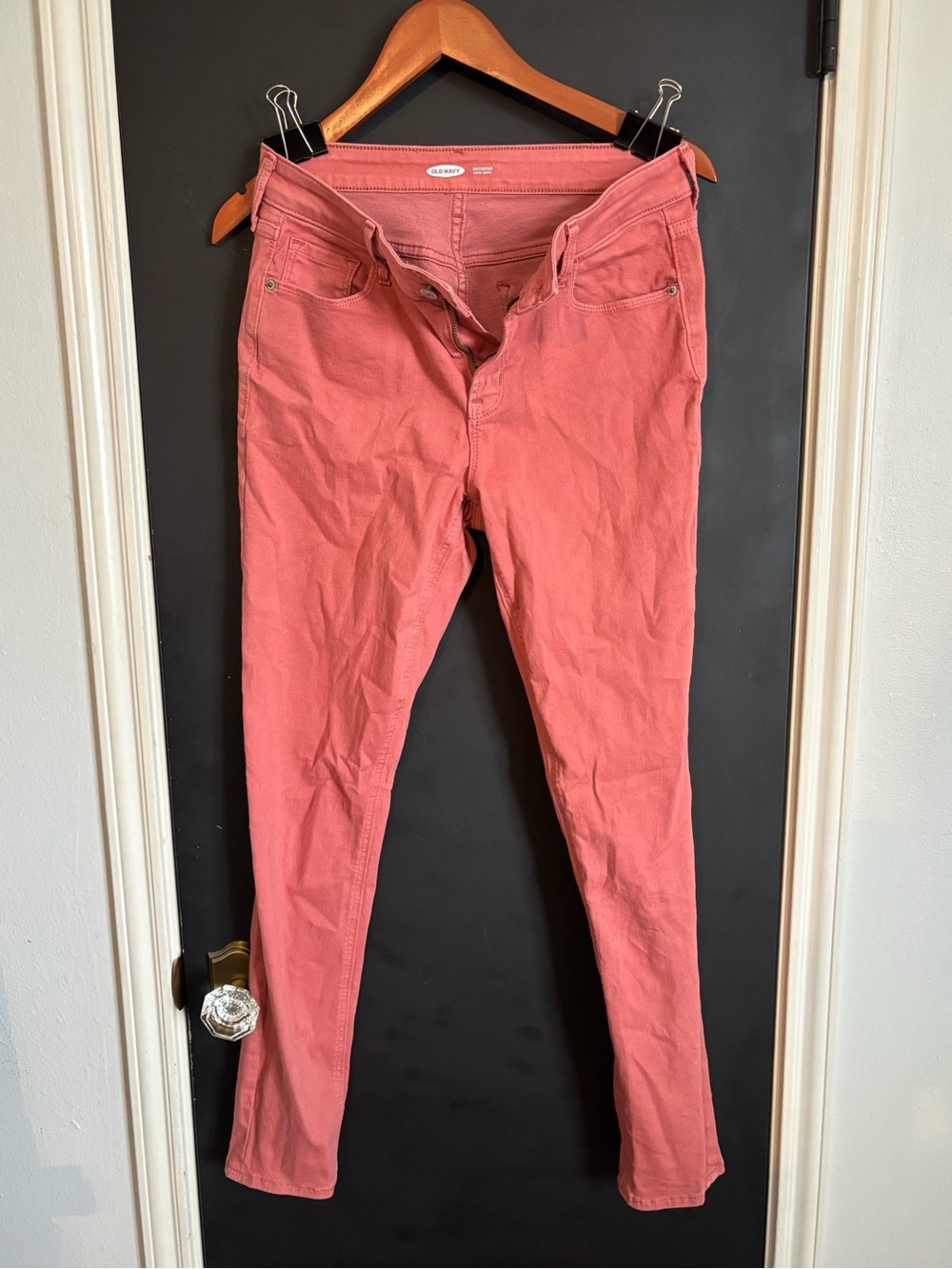 Old Navy Coral-Rose Rockstar Super Skinny Jeans